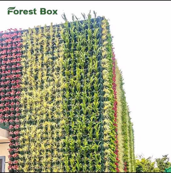 Wand-Kunstrasen, UV-geschützt, für den Außenbereich, Grünpflanzen, Panels, vertikaler Gartenpflanzer