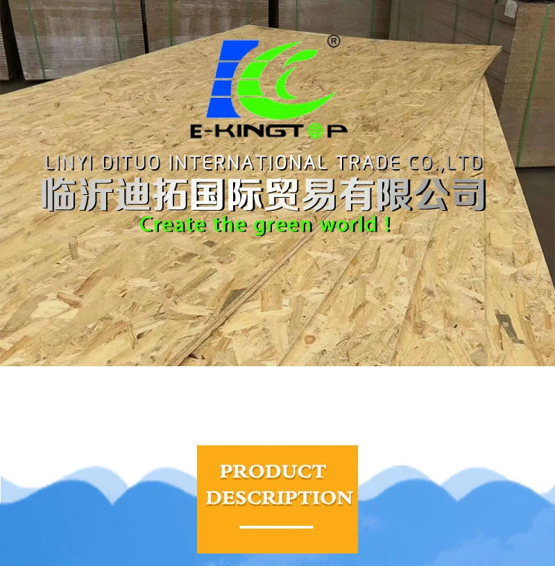 Hardwood 9mm OSB 2/OSB 3 Wood Board Used for Decoration/Wall/ Furniture