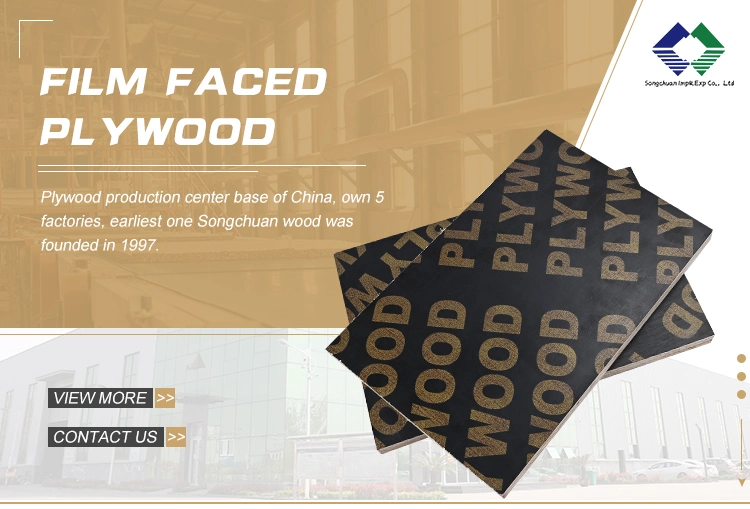 Favorable Price CE E1 Glue HPL Poplar Film Faced Plywood From China