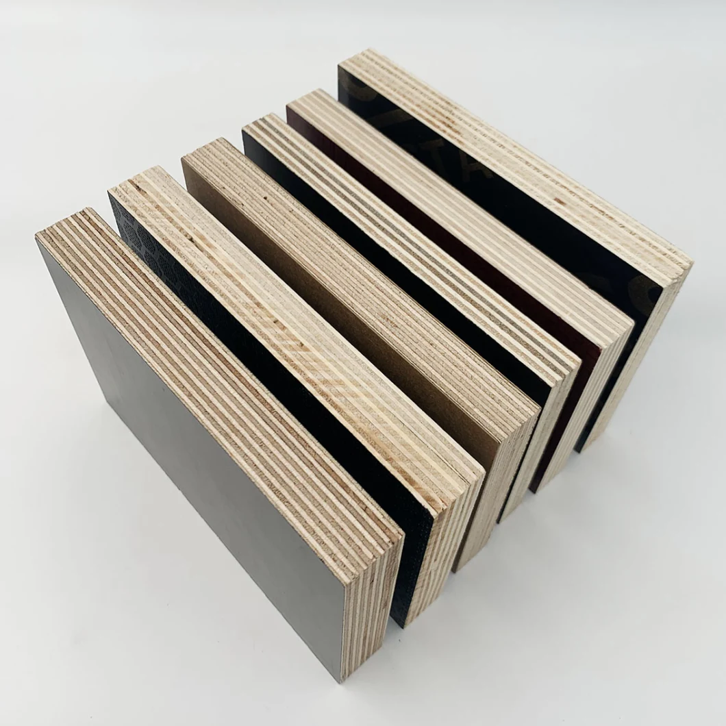 12mm-18mm Wholesale Construction Black Film Faced Plywood/Marine Plywood/Shuttering Plywood Board with Poplar/Birch/Eucalyptus/Hardwood Veneer