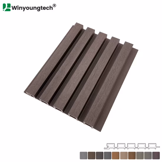 Einzigartiges Design, geriffelte WPC-Innenwandverkleidung